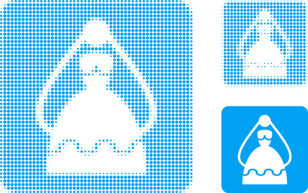 新娘半色调点图标图片下载