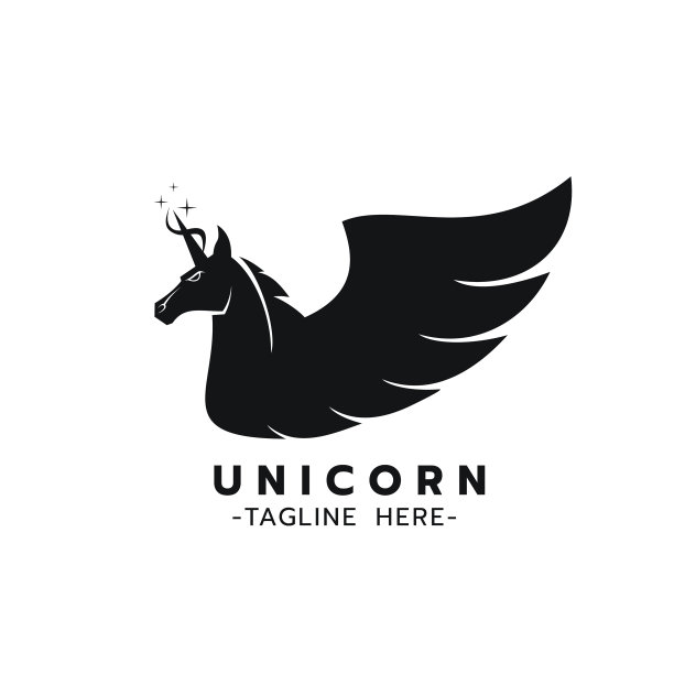 独角兽标志模板图片下载