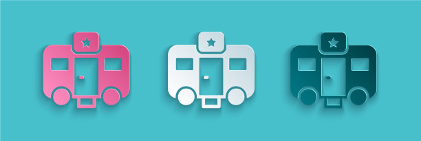 剪纸机拖车演员化妆间图片下载