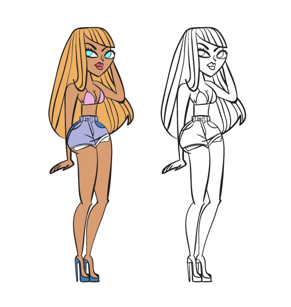 Twerk海报设计。卡通风格的女孩。臀舞课程或战斗的海报。矢量插图。图片下载