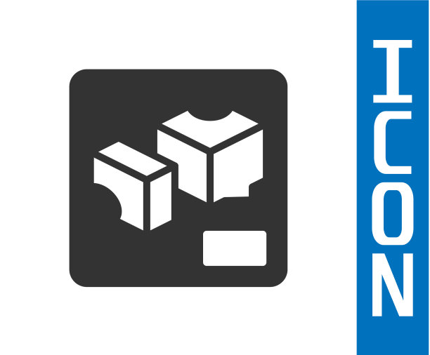 灰色3d打印机图标隔离在白色背景图片下载