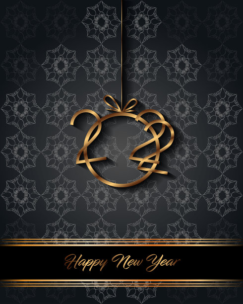 2022年新年快乐背景为您的季节邀请，节日海报，贺卡。图片下载