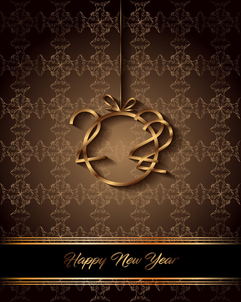 2022年新年快乐背景为您的季节邀请，节日海报，贺卡。图片下载