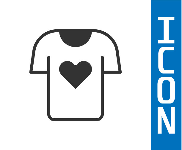 灰色衣服捐赠图标孤立在白色图片下载