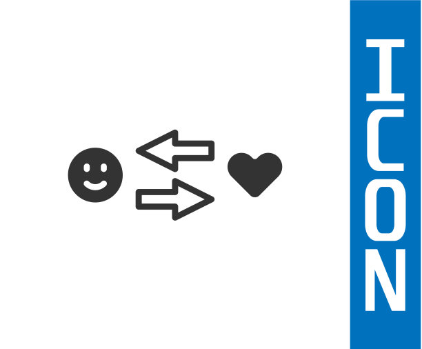 灰色的爱情图标孤立在白色上图片下载