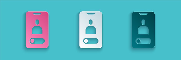 剪纸来电手机图标图片下载