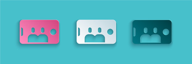 手机上的剪纸自拍图标隔离上图片下载