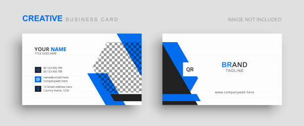 采购产品名片，创意名片，现代名片模板，极简和干净的名片，拜访卡图片下载