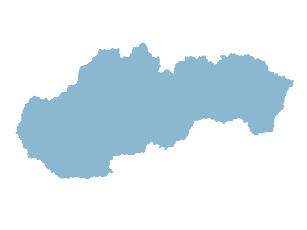 斯洛伐克的地图图片下载