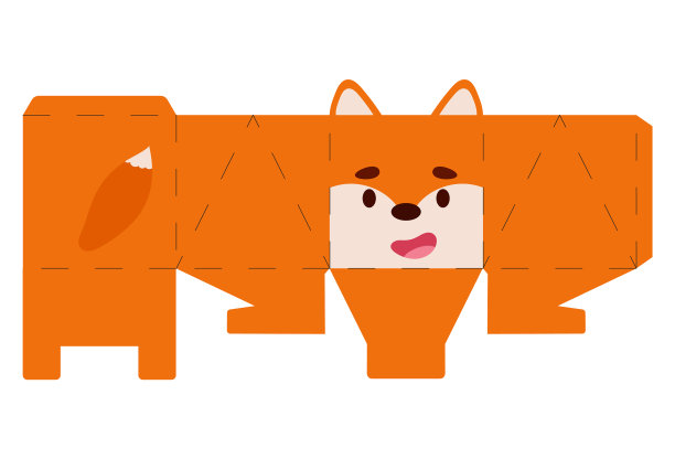 派对喜欢盒狐狸糖果设计糖果图片下载