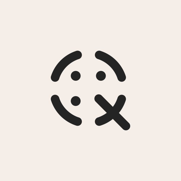 字母Q人物团队复古矢量图标图片下载