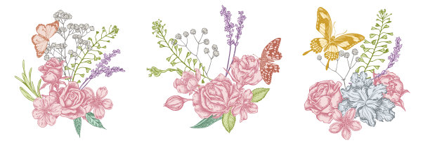 花束粉彩牧羊人钱包石南花图片下载