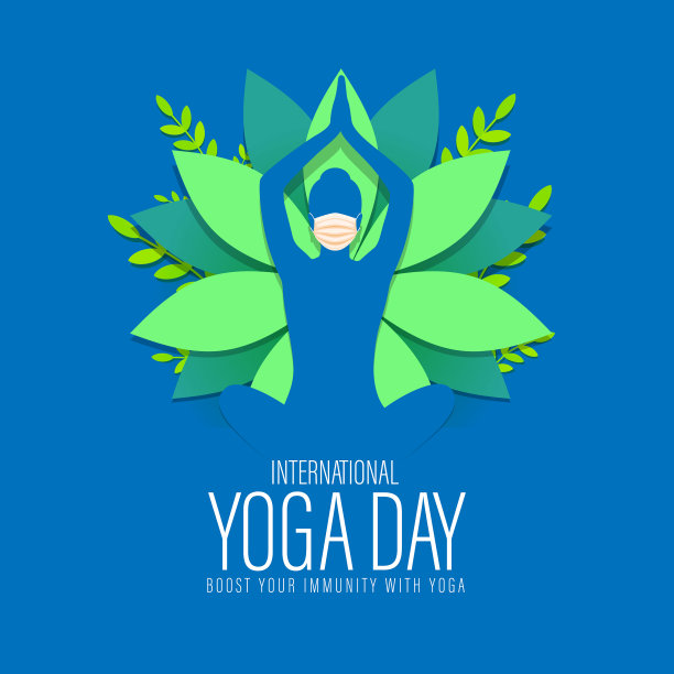 国际瑜伽日概念横幅6月21日图片下载