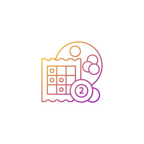 宾果梯度线性矢量图标图片下载