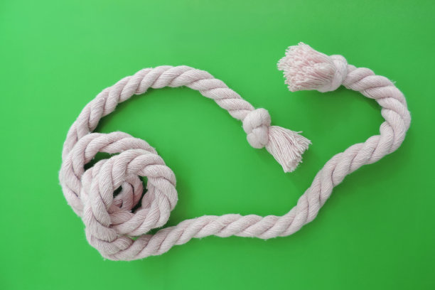 绳子在绿色背景上，文本空间图片下载