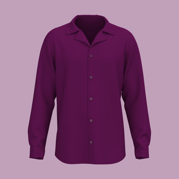 长袖野营衬衫模型图片下载