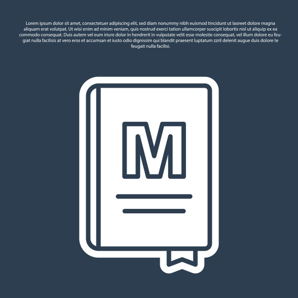 蓝线餐厅咖啡馆菜单图标孤立上图片下载