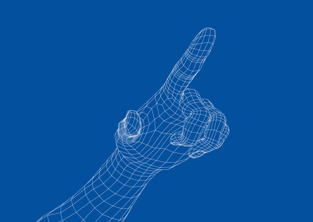 人的手用手指点图片下载