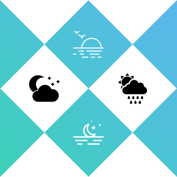 云与月亮和星星，月亮和日落图片下载