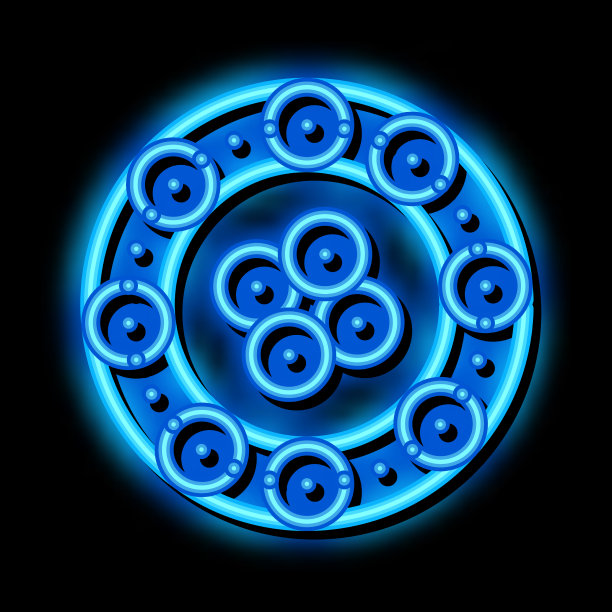 彩绘粘土板霓虹辉光图标图片下载