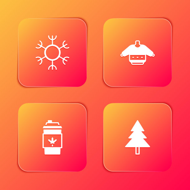 雪花圣诞毛衣咖啡杯外带图片下载