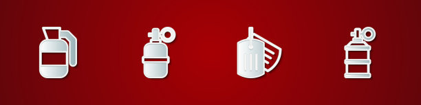 设置手榴弹军犬标签和烟雾图片下载