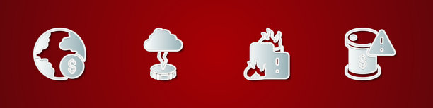 全球经济危机风暴燎原图片下载