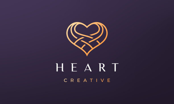 女性爱情标志概念与豪华和现代风格图片下载