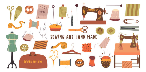 缝制元素和手工制作图片下载