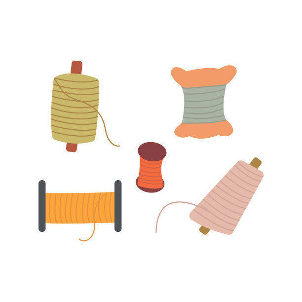 设置线轴线，缝纫色彩鲜艳图片下载