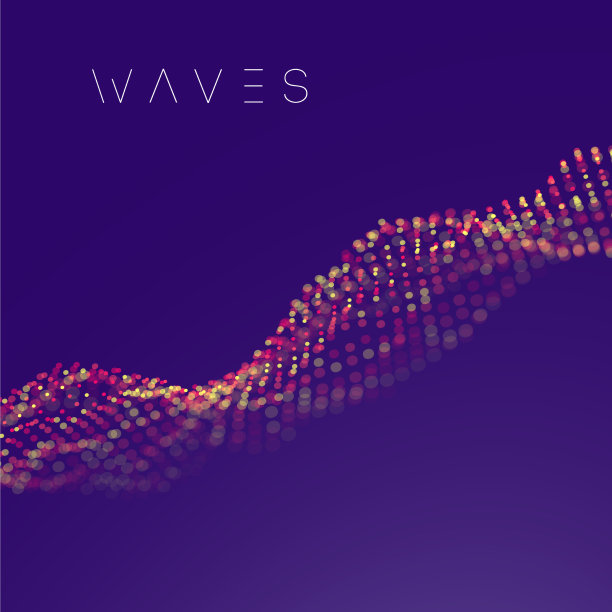 粉红紫色波浪背景抽象图片下载