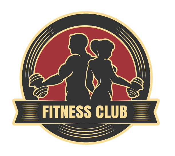 健身或运动俱乐部的标志图片下载