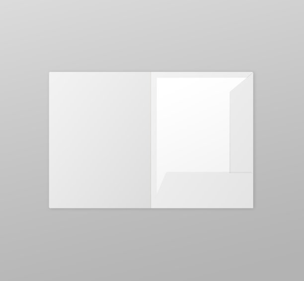 纸或纸箱口袋文件夹模型的现实图片下载