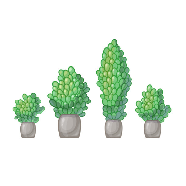 为网页设计的花盆设置图标装饰树图片下载