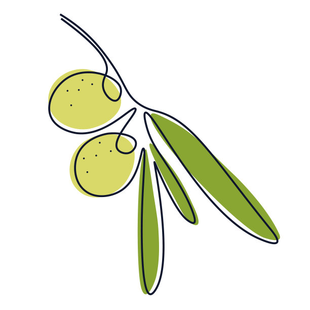 色彩鲜艳的橄榄枝简约风格图片下载