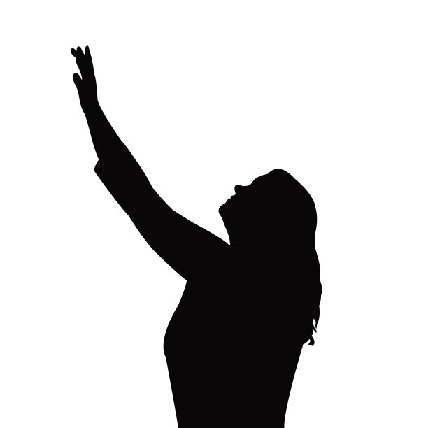 一个女人的头部轮廓矢量图片下载