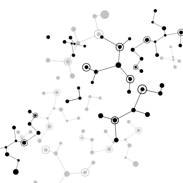 黑色分子上有点，白线图片下载