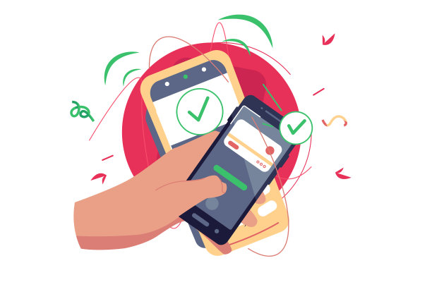 成功批准付款支票标记图片下载