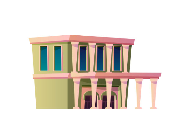 建筑在城市古建筑小镇图片下载