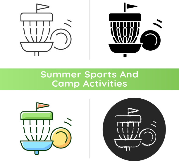 飞盘高尔夫图标图片下载