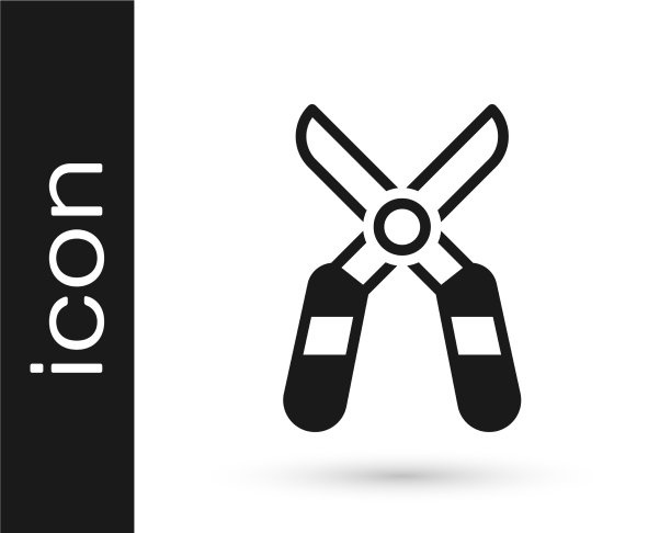 黑色园艺手工修剪剪刀图片下载