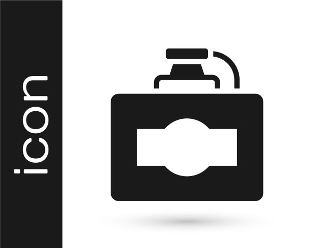 黑色纸盒酒图标隔离在白色上图片下载