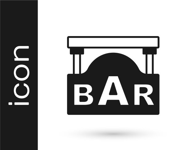 黑色街道招牌与铭文栏图标图片下载