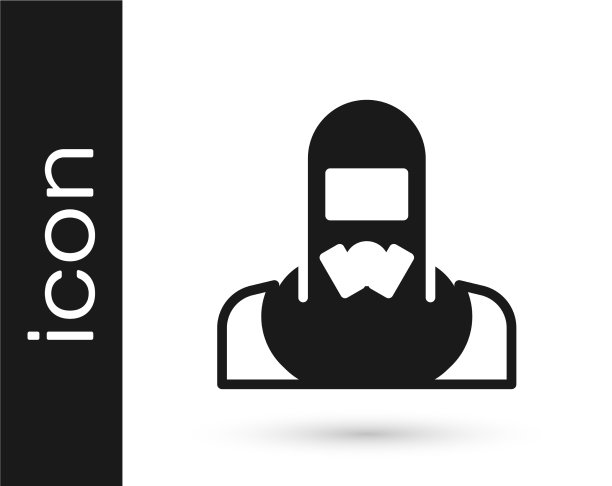 黑色核电站工人的穿着图片下载