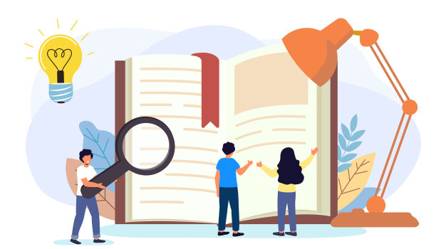 读书的书扁扁的小纸书图片下载