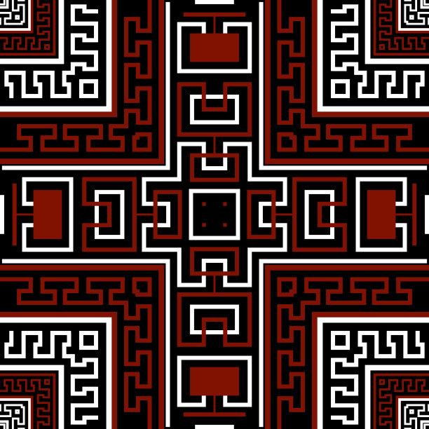 多彩的部落民族无缝图案广场图片下载