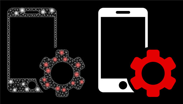 多边形网mesh智能手机修补装备图片下载