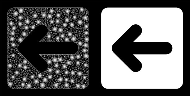 多边形网络网格左光标带有光点图片下载