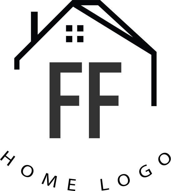 首字母ff家创意标志设计图片下载