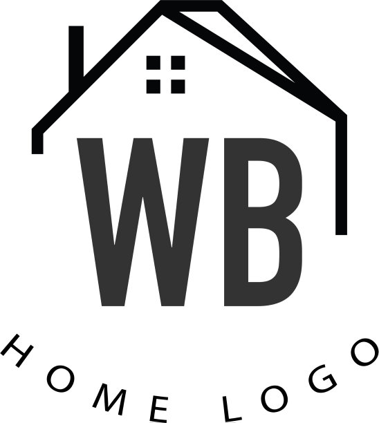 首字母wb家创意标志设计图片下载